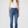 Ava High Rise Retro Skinny - Medium Indigo - Image 3