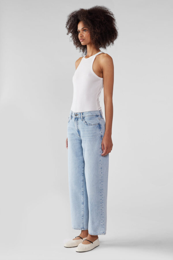 Kelly Mid-rise Cropped Straight Leg - Spring Indigo - Image 3