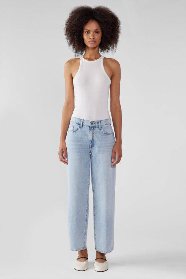 Kelly Mid-rise Cropped Straight Leg - Spring Indigo