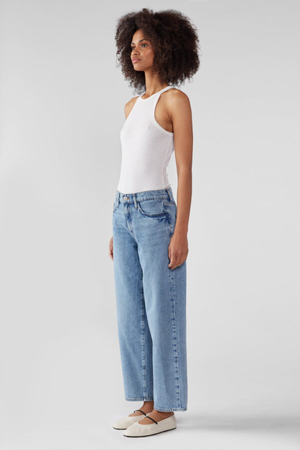 Kelly Mid-rise Cropped Straight Leg - Prime Indigo - Image 3