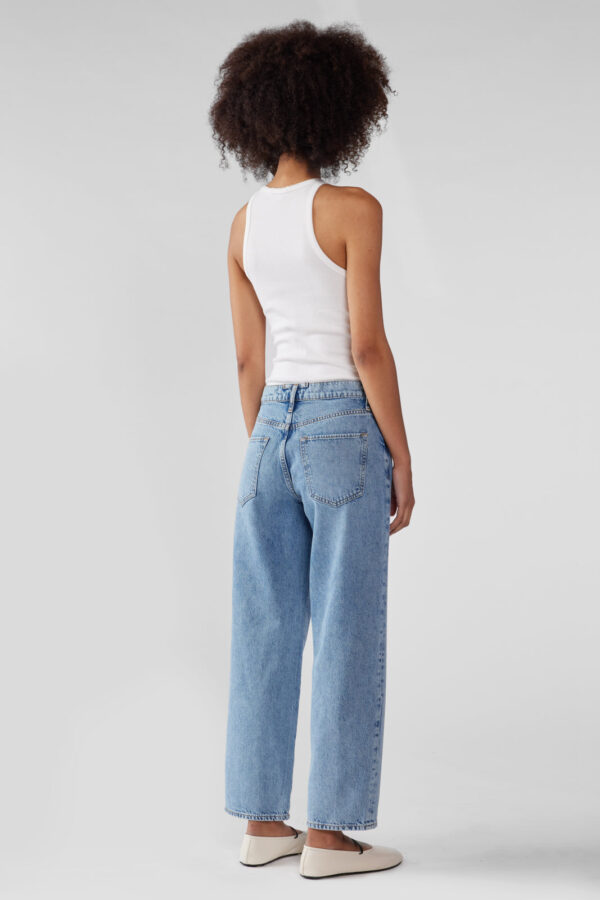 Kelly Mid-rise Cropped Straight Leg - Prime Indigo - Image 2