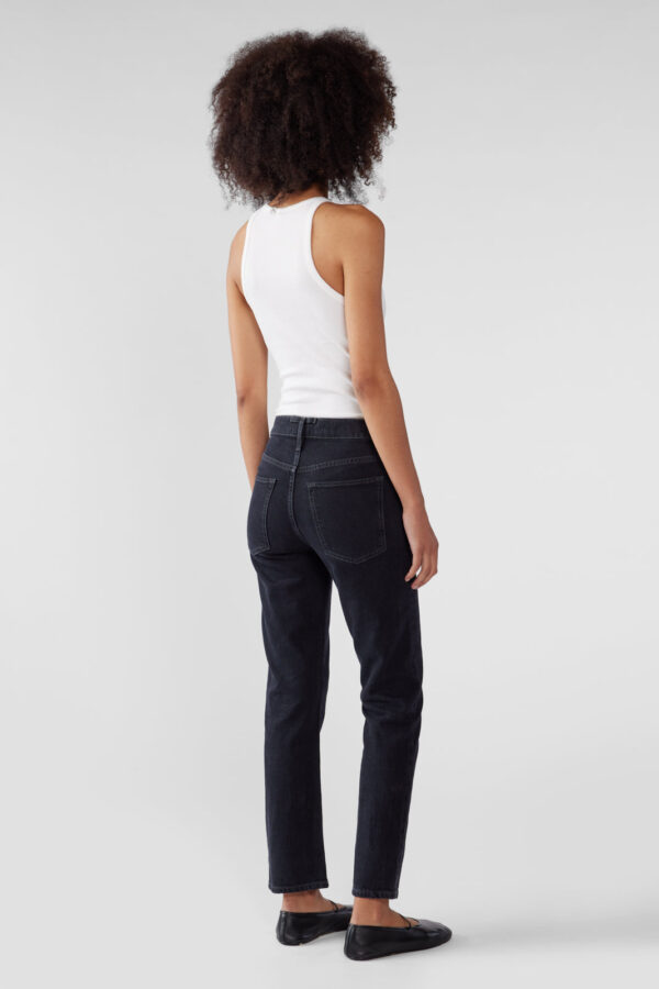 Kate Mid Rise Cropped Slim - Loved Black - Image 2