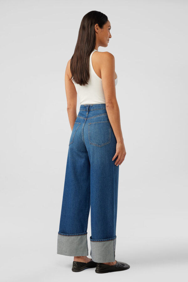 Rose High-rise Cropped Wide Leg - True Medium Indigo - Image 2