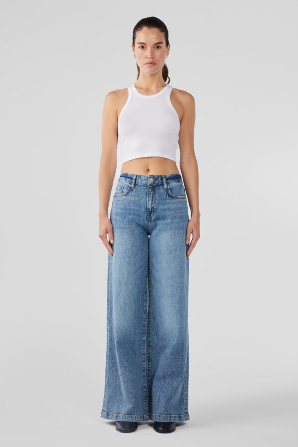 Fonda High Rise Wide Leg - Prime Indigo - Image 4