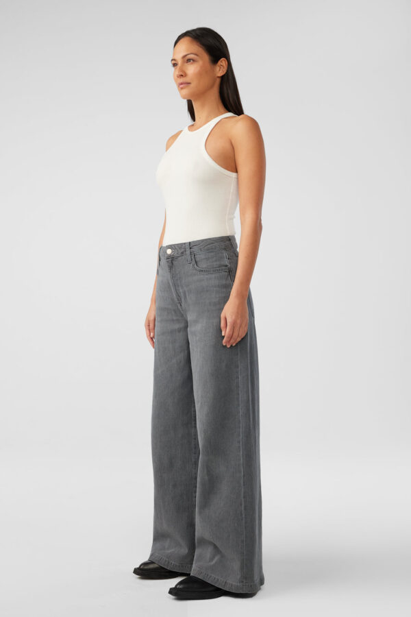 Fonda High Rise Wide Leg - Tempesta Grey - Image 2