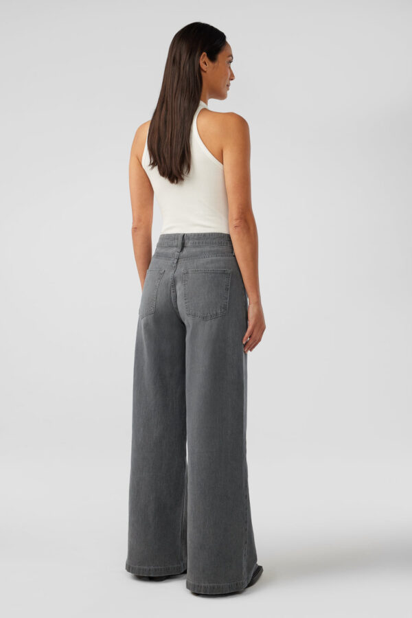 Fonda High Rise Wide Leg - Tempesta Grey - Image 3