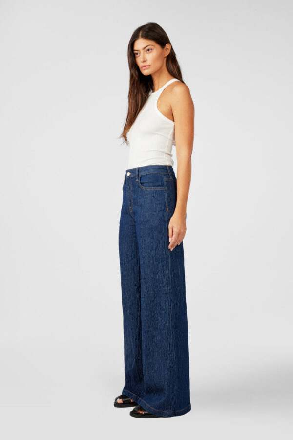 Fonda High Rise Wide Leg - Dark Indigo - Image 2