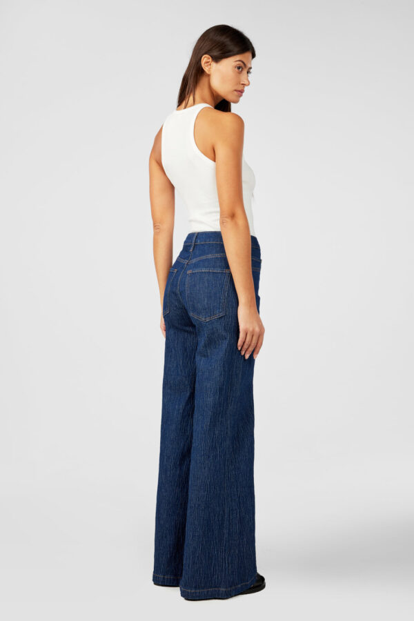 Fonda High Rise Wide Leg - Dark Indigo - Image 3