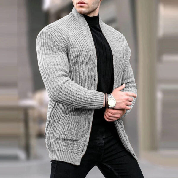 Fashion Casual Loose Solid Color Slim Fit Sweater - Image 3